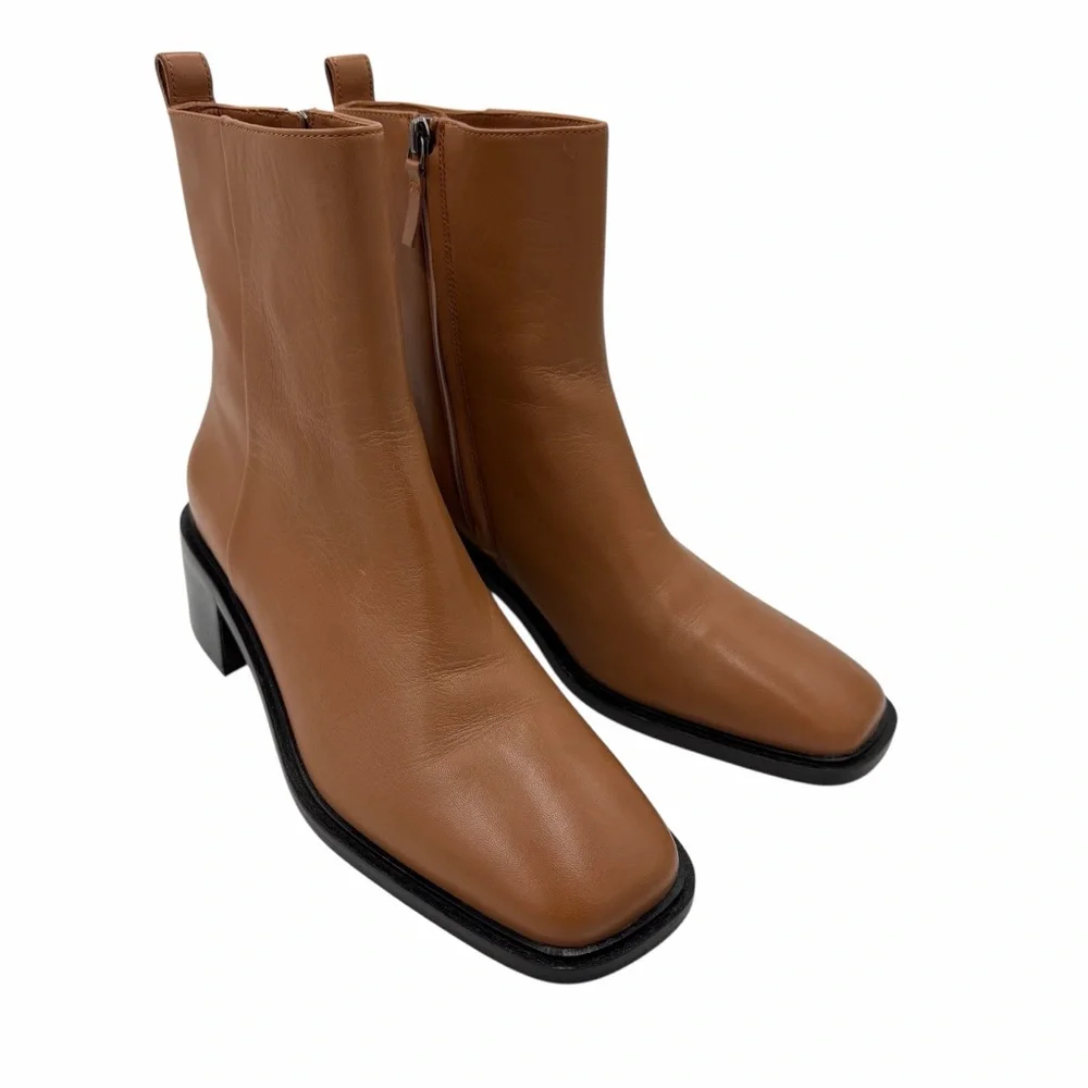 NEW Everlane Desert Tan Leather The‎ City Boot in Size 9